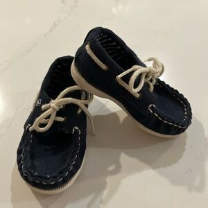 Sperry Top-Sider Navy blue boat shoes, infant/baby 4M